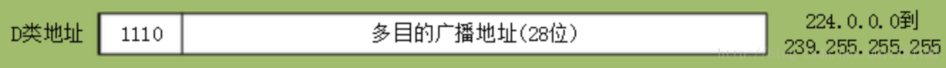 D类IPv4地址结构