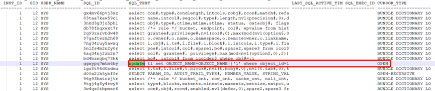 Troubleshooting methods of row lock in Oracle