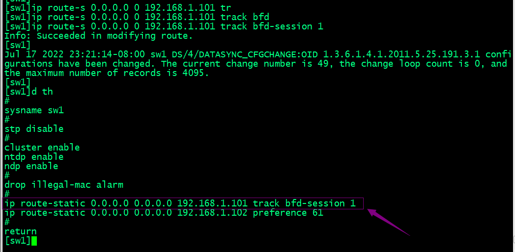 BFD of HCNP Routing & Switching