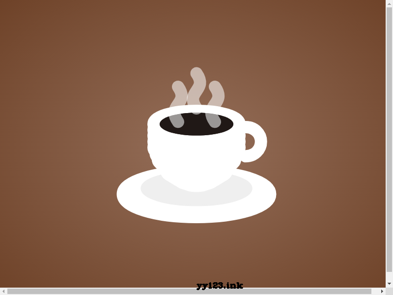 P5js coffee cup steaming JS special effect
