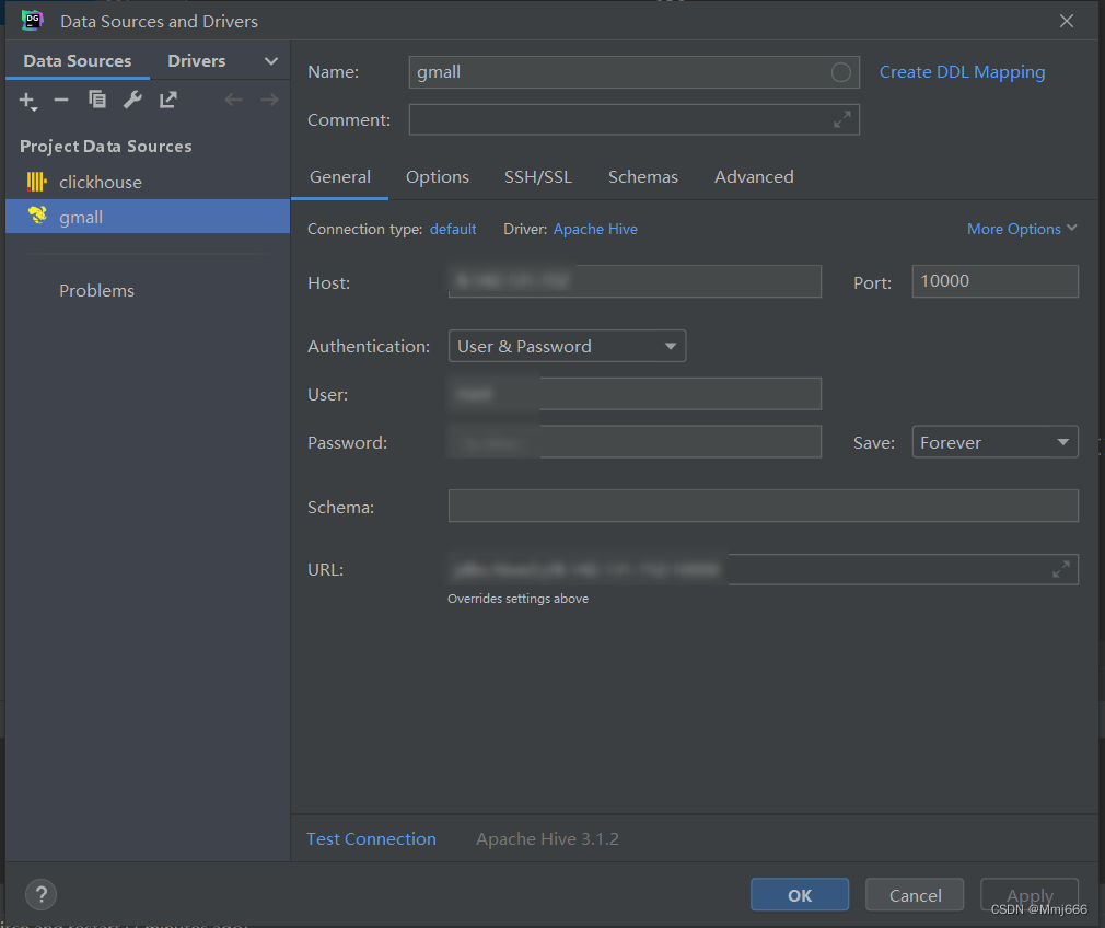 datagrip Configure related properties 
